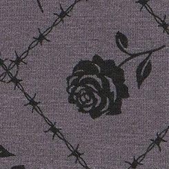 Cotton Mid-Rise Cheeky Panty, ROSE GRID BLACK, swatch