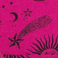 Cotton Mid-Rise Thong Panty, SUN AND MOON FESTIVAL FUCHSIA, swatch