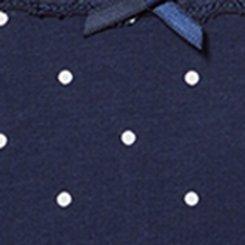 Cotton Mid-Rise Thong Panty, DAINTY DOT PEACOAT, swatch