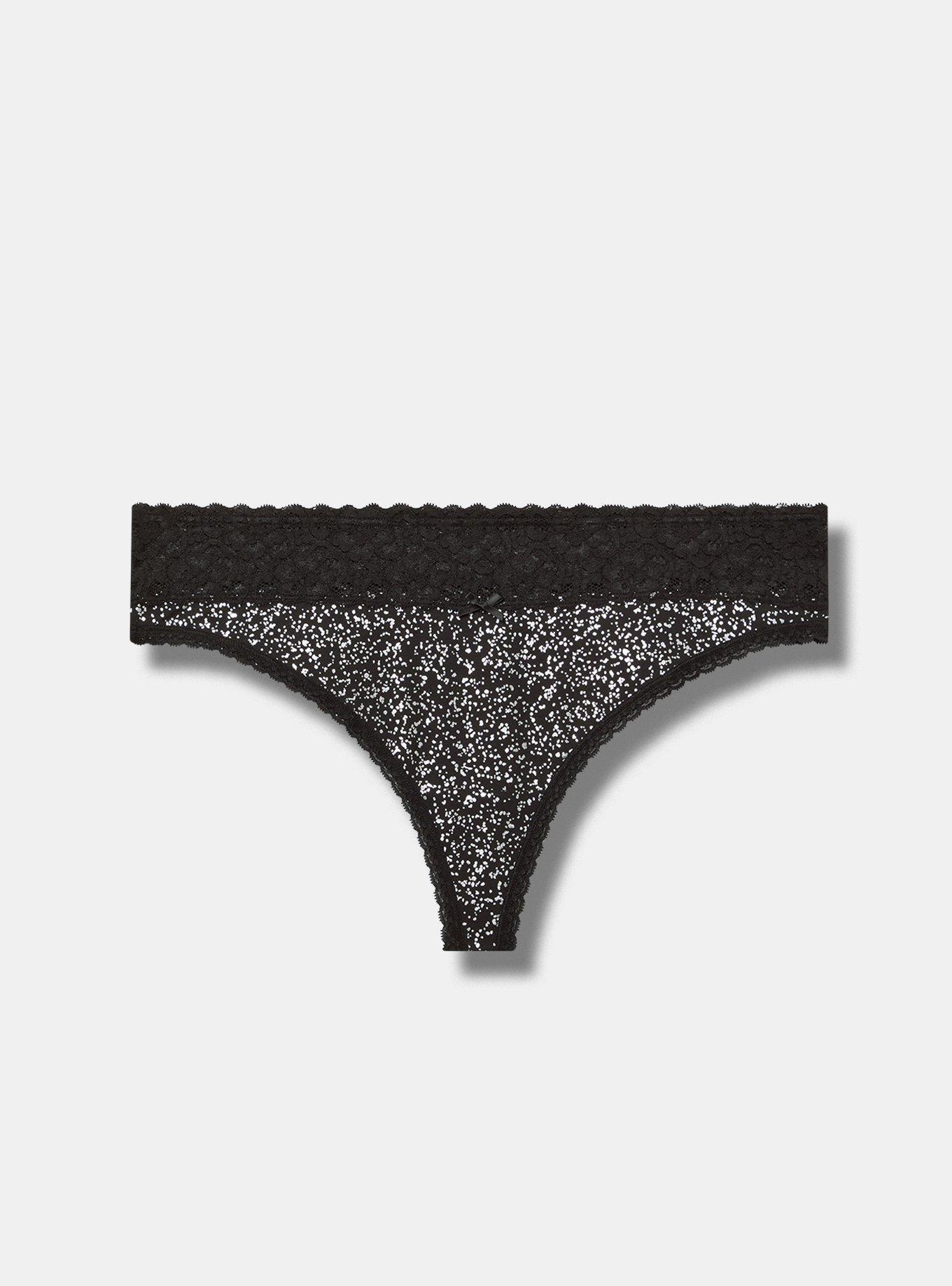 Cotton Mid-Rise Thong Panty