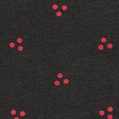 Cotton Mid-Rise Thong Panty, AMOS DOTS SMALL RICH BLACK, swatch