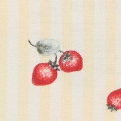 Cotton Mid-Rise Thong Panty, STRAWBERRY STRIPE YELLOW, swatch