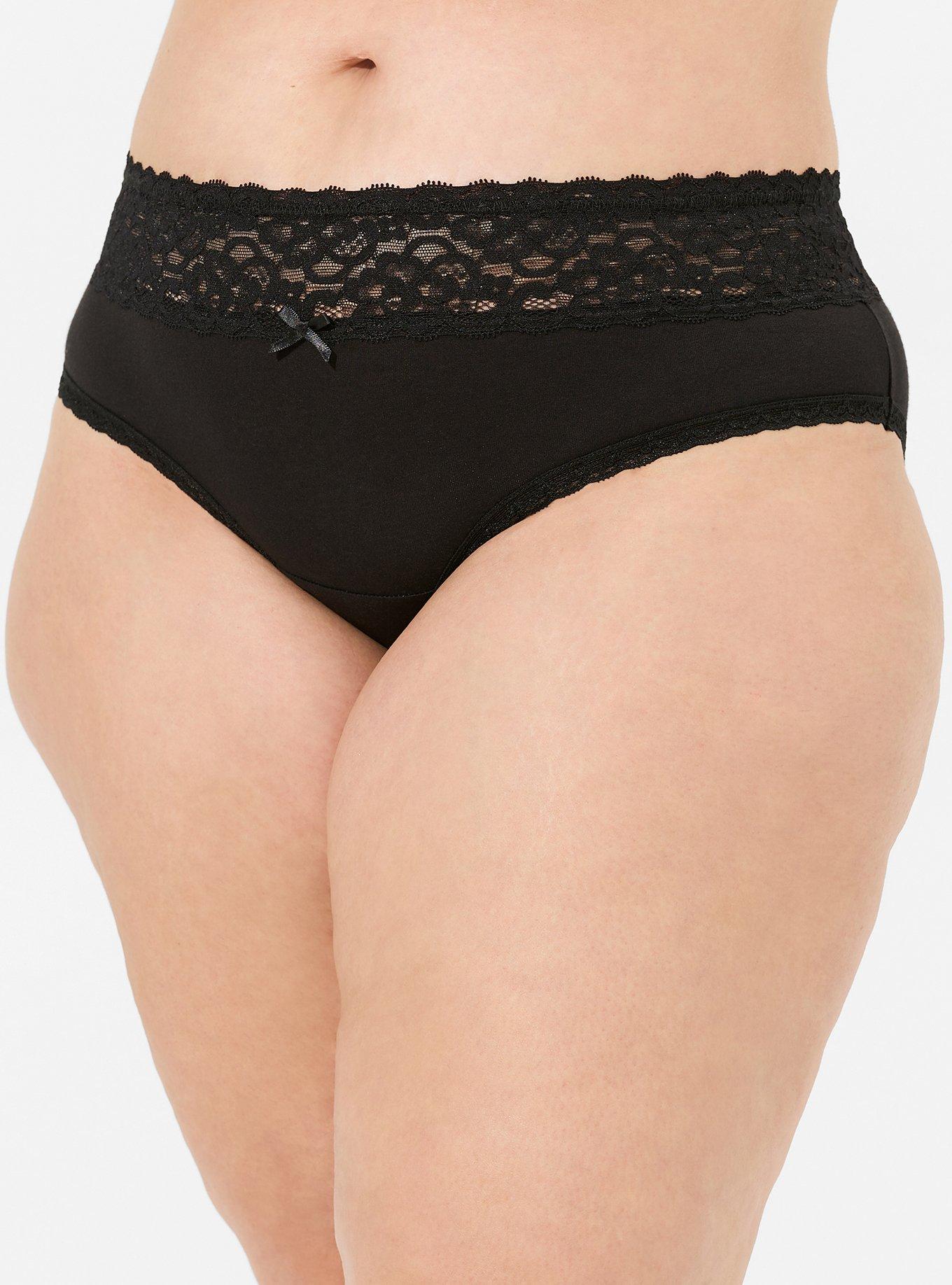 Mid-Rise Hipster Lace Trim Panty