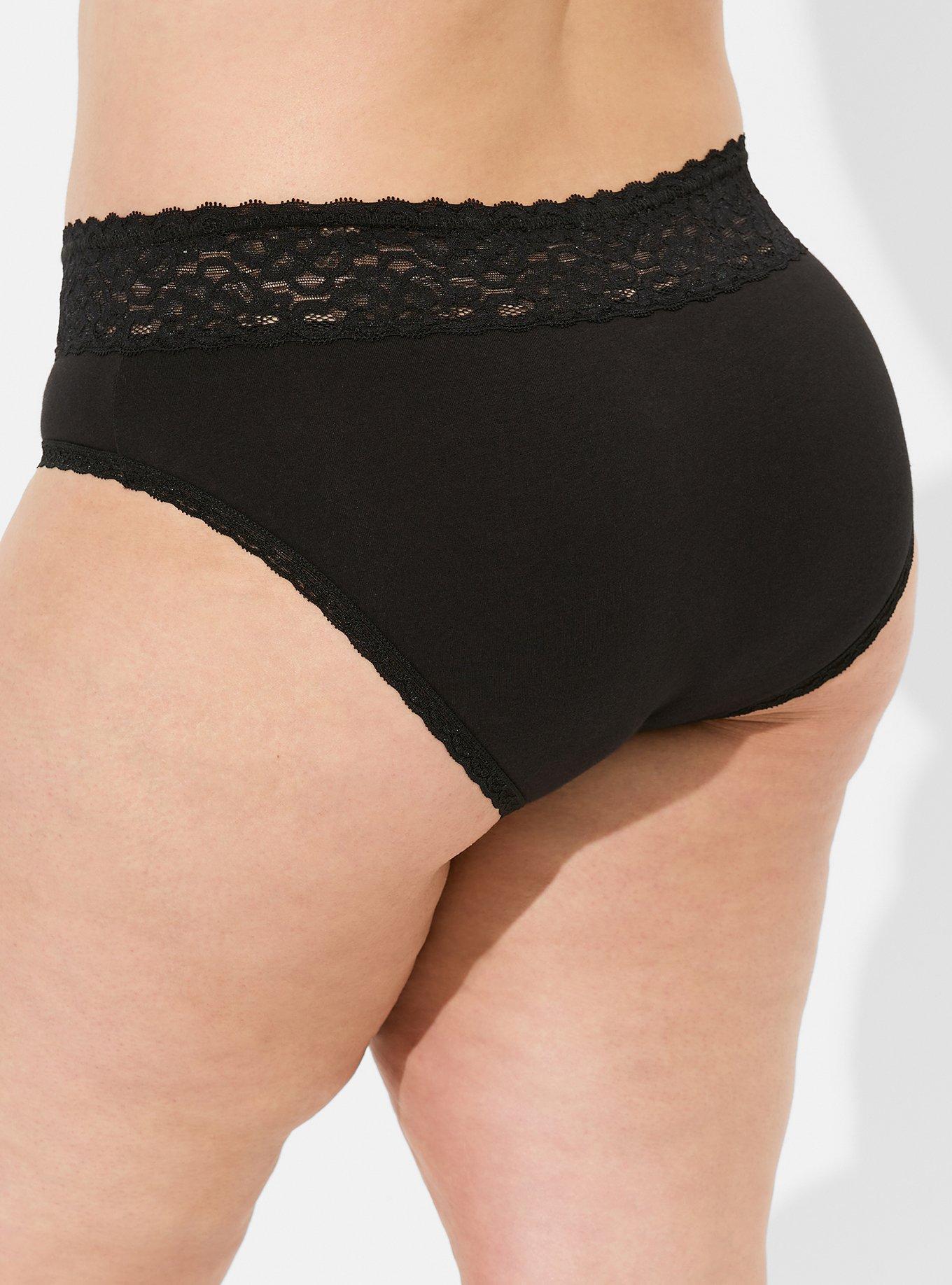 Mid-Rise Hipster Lace Trim Panty