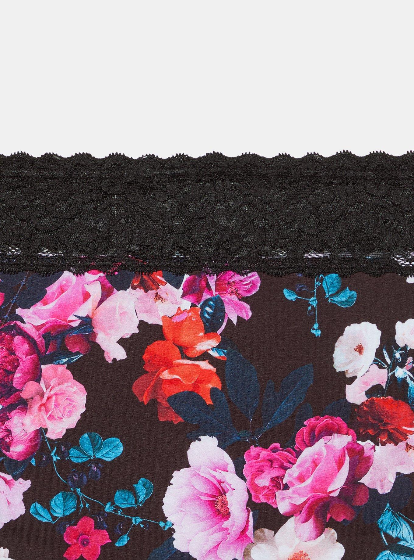 Mid-Rise Hipster Lace Trim Panty