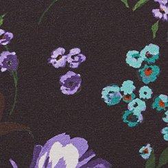 Cotton Mid-Rise Hipster Panty, BABY FLORAL RICH BLACK, swatch