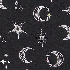 Cotton Mid-Rise Hipster Panty, TWINKLE ICONS RICH BLACK, swatch
