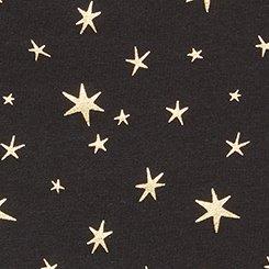 Cotton Mid-Rise Hipster Panty, STARBURST DOT RICH BLACK FOIL, swatch