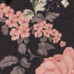 Plus Size Cotton Mid-Rise Lace Trim Hipster Panty, LOVER FLORAL SMALL RICH BLACK, swatch