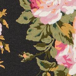 Cotton Mid-Rise Hipster Panty, ALANA ROSES FLORAL RICH BLACK, swatch