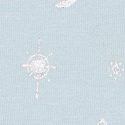 Plus Size Cotton Mid-Rise Lace Trim Hipster Panty, SPARKLY SNOWFLAKE SKYWAY SILVER FOIL, swatch