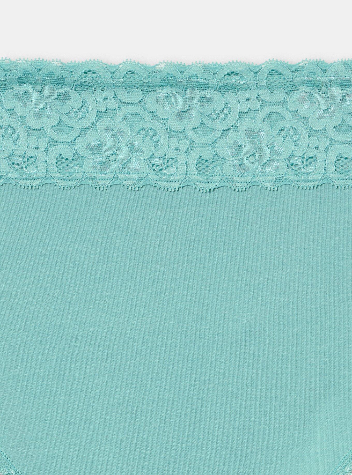 Cotton Mid-Rise Lace Trim Hipster Panty, CANTON, alternate