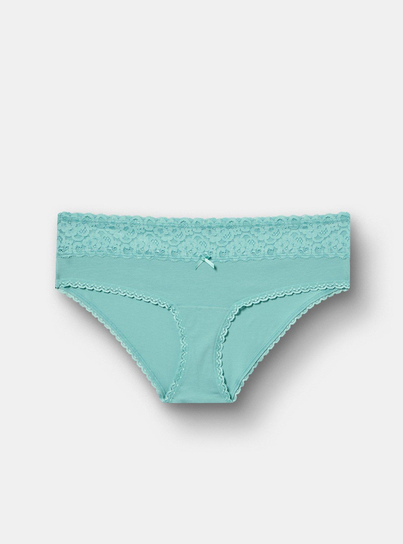 Cotton Mid-Rise Lace Trim Hipster Panty, CANTON, hi-res