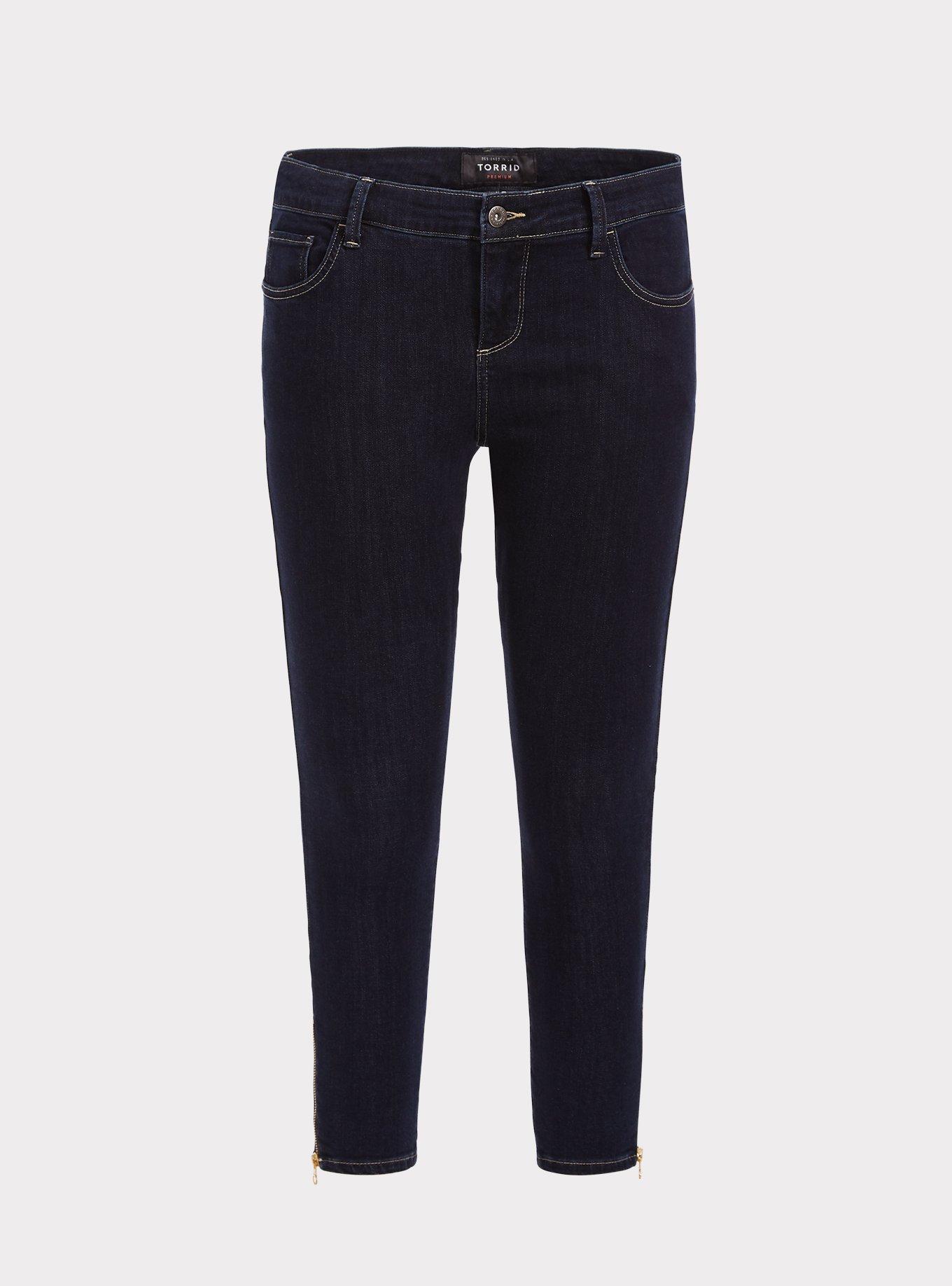 Crop Classic Skinny Jean - Comfort Stretch Dark Wash, HARLEM, hi-res