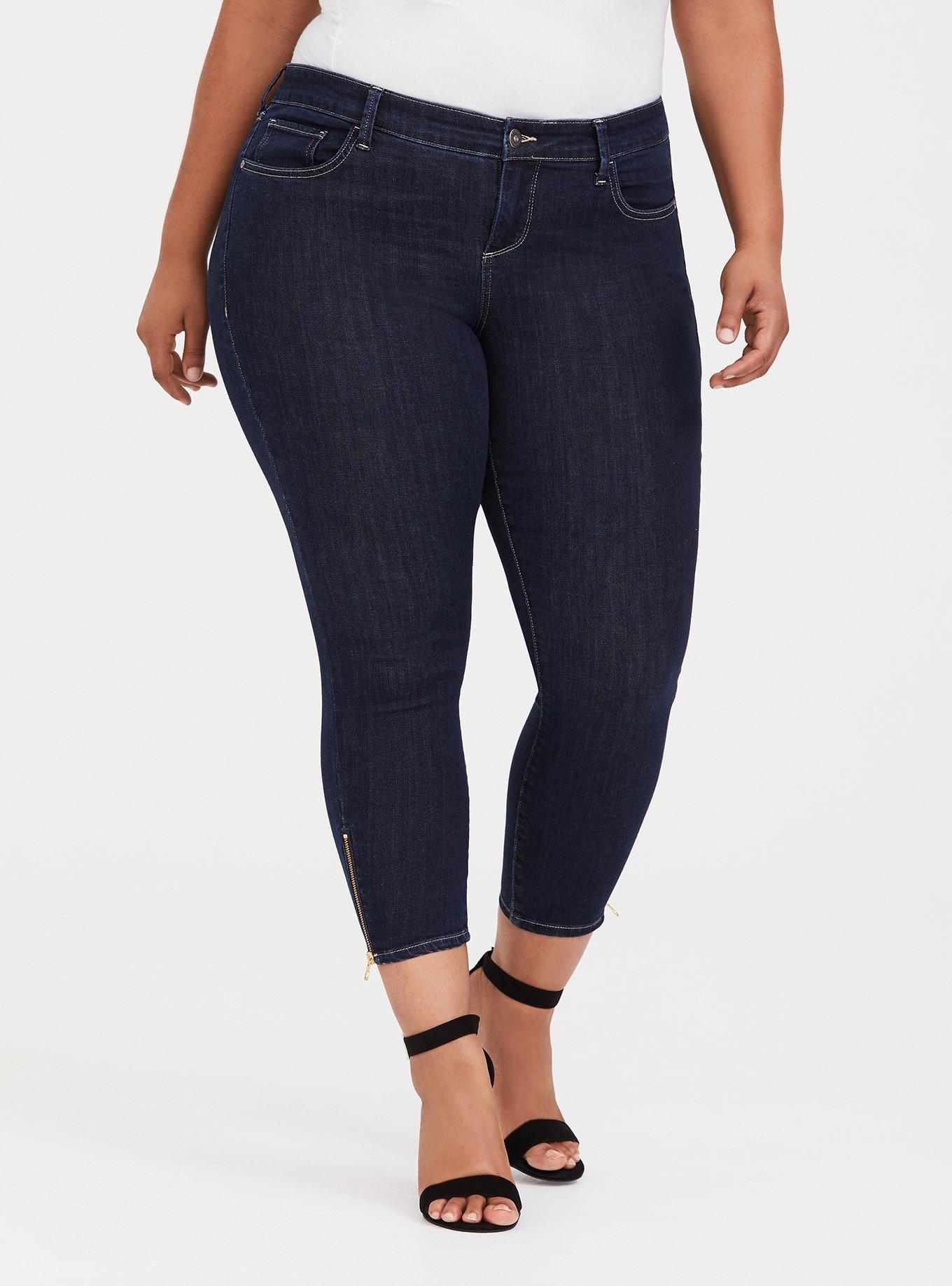 Crop Classic Skinny Jean - Comfort Stretch Dark Wash, HARLEM, hi-res