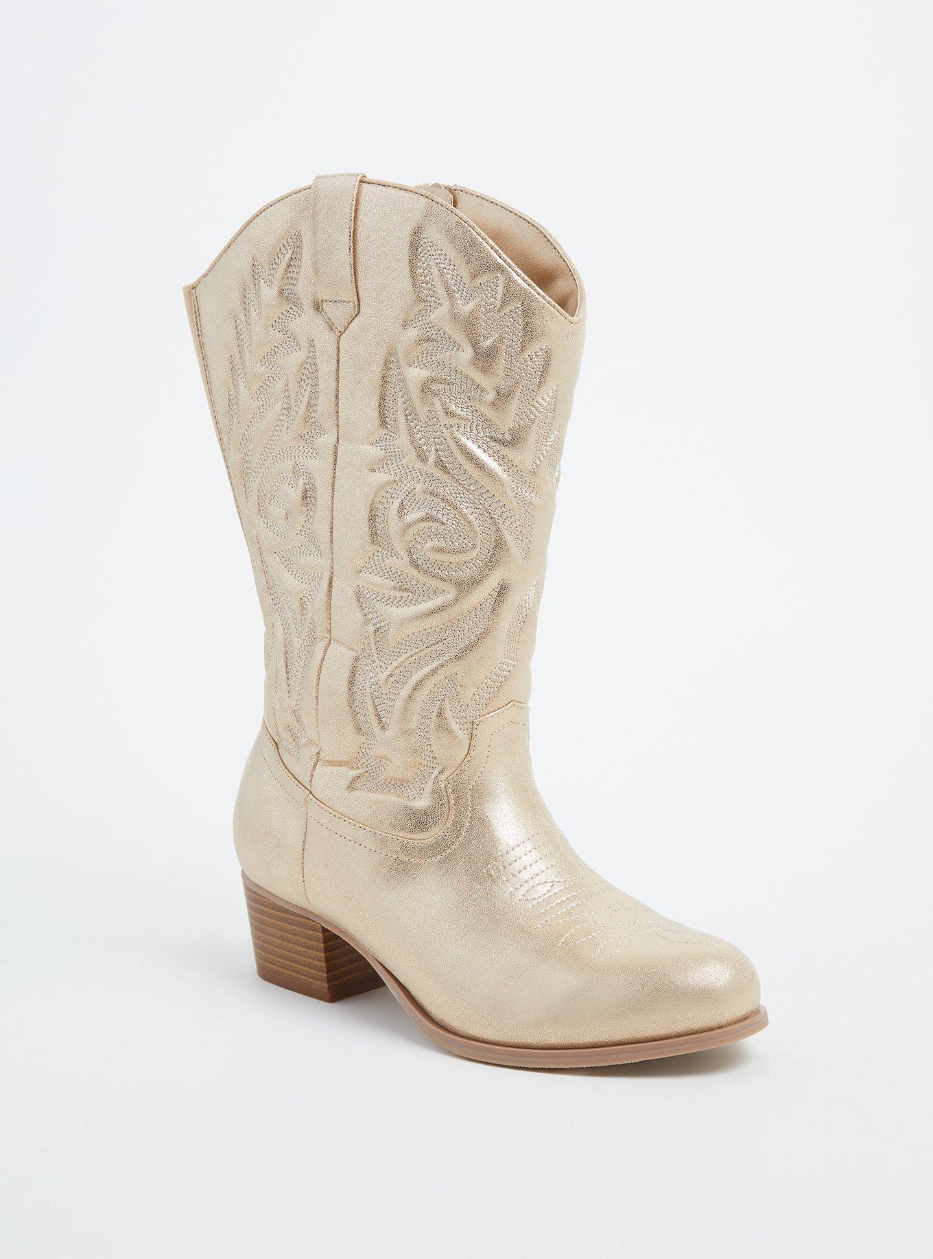 Plus size cowgirl sales boots wide calf