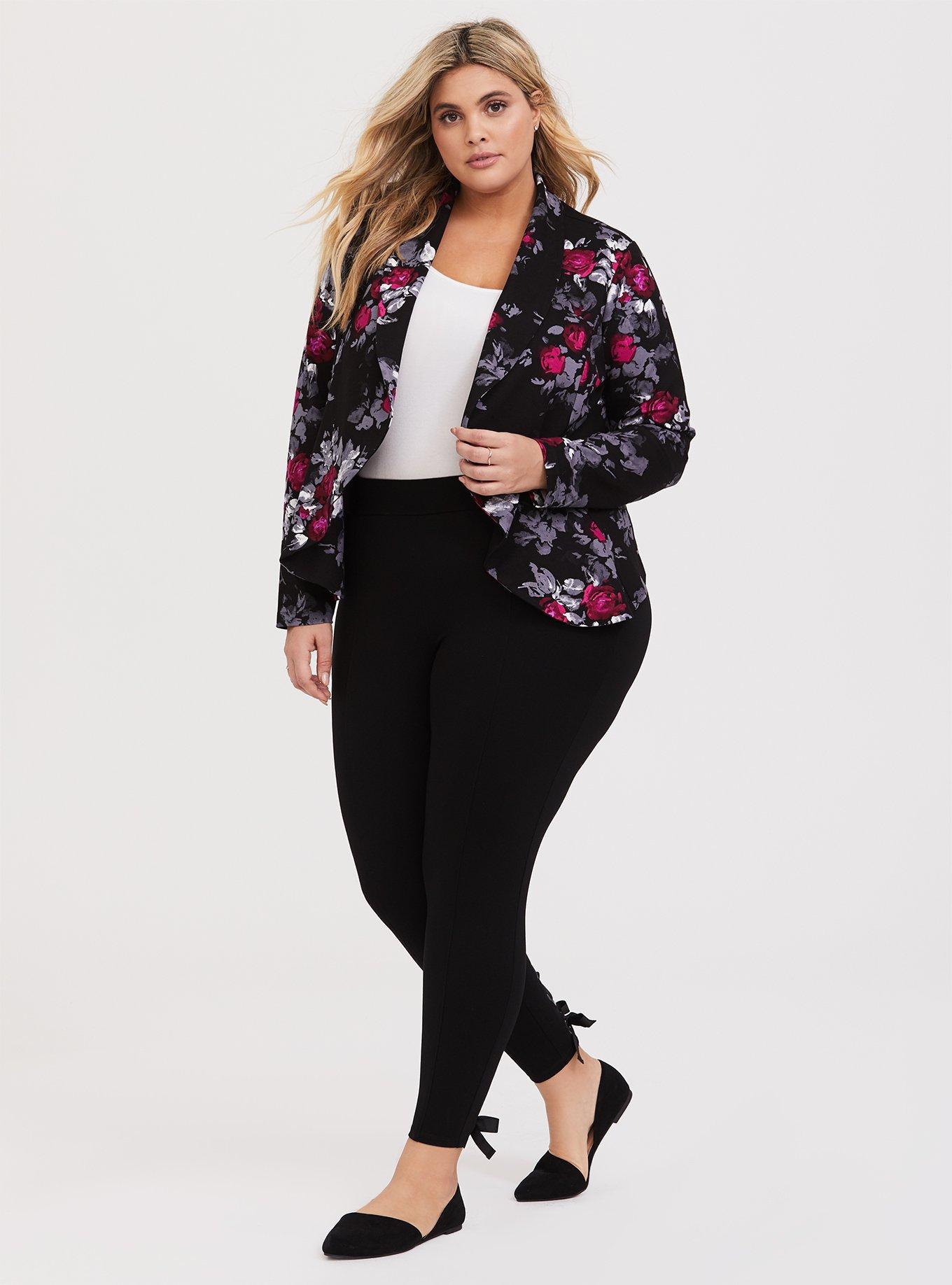 Studio Ponte Flare Front Blazer, BLACK PINK, alternate