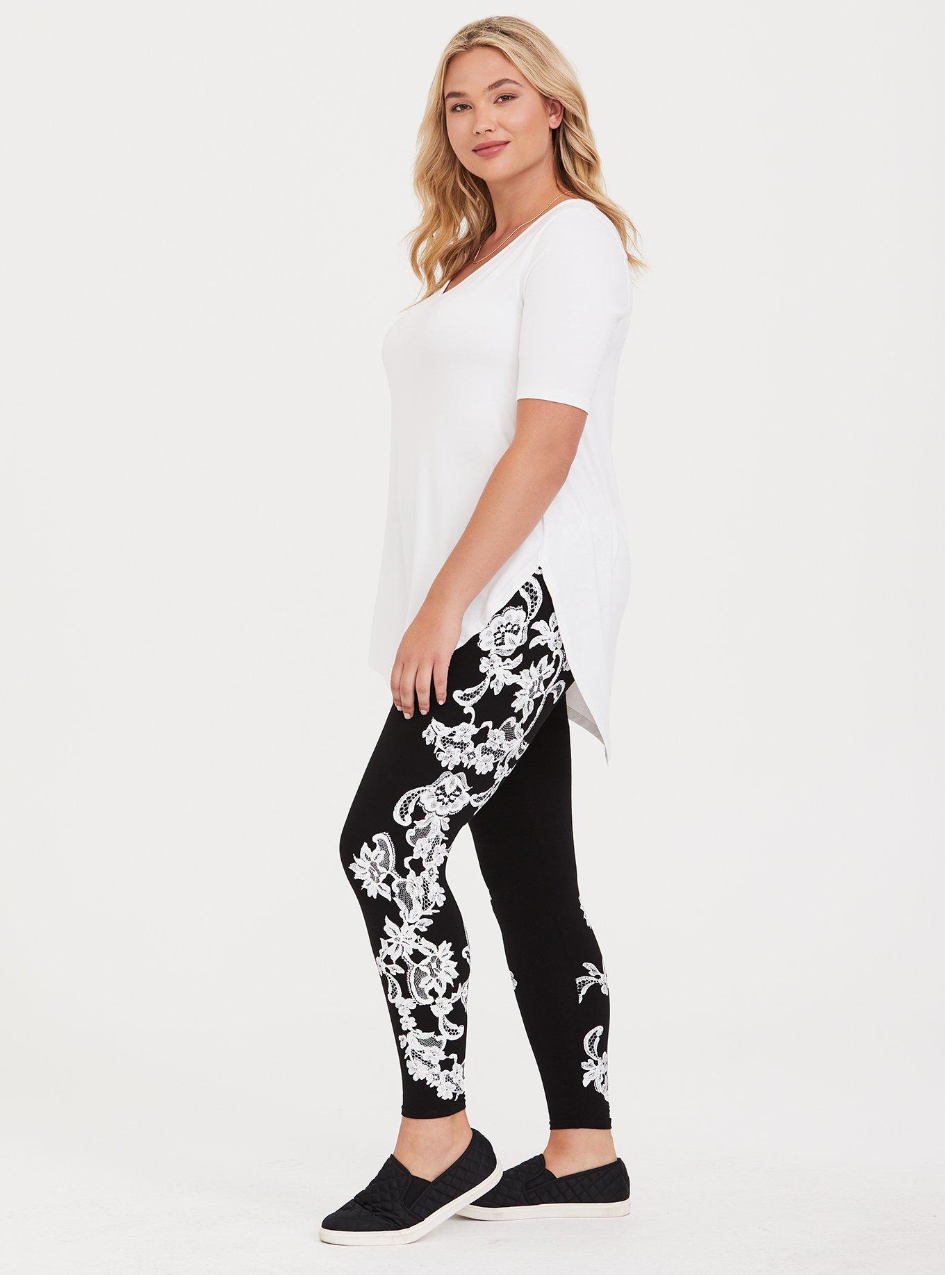 Plus Size - Black & White Lace - Torrid