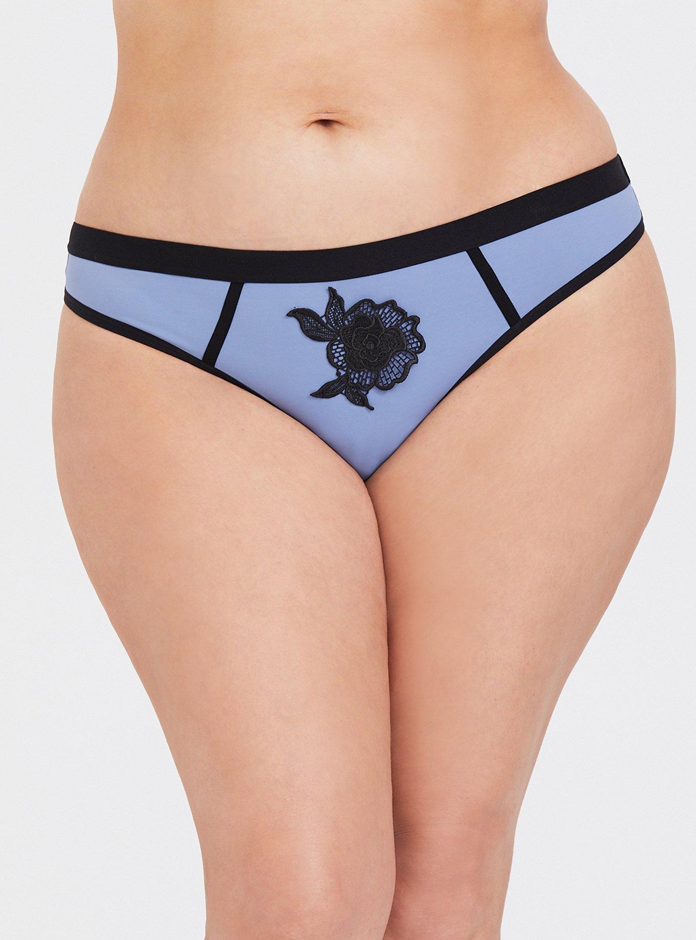 Tara Lynn - Microfiber Thong Panty, STONE WASH, alternate