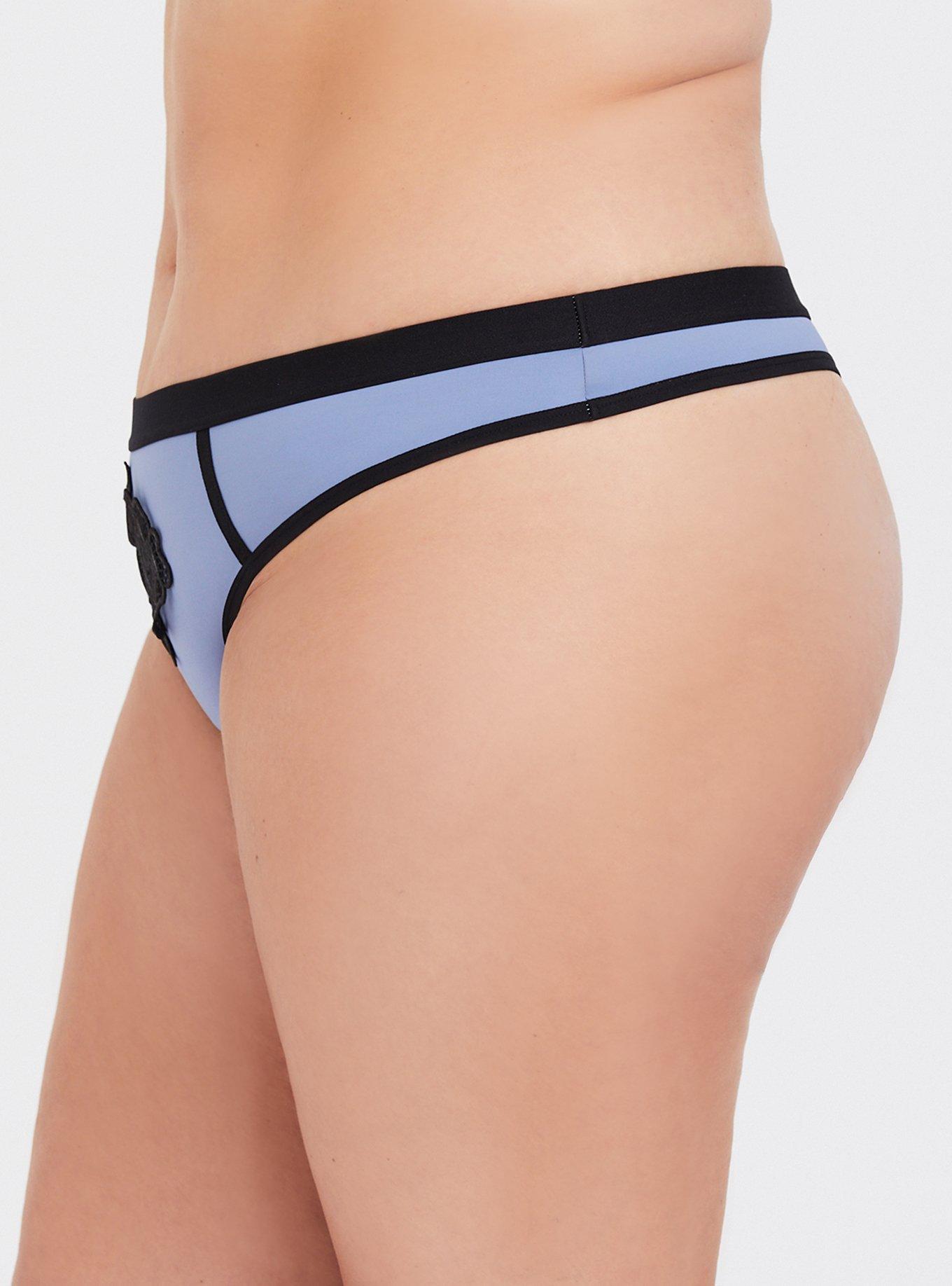 Tara Lynn - Microfiber Thong Panty, STONE WASH, alternate