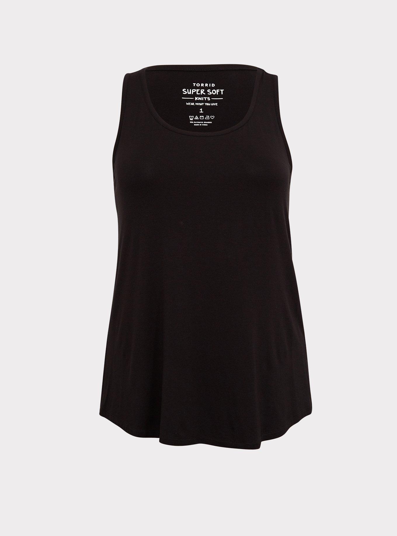 Torrid Womens Black Sleeveless Shirt Top 4 4X