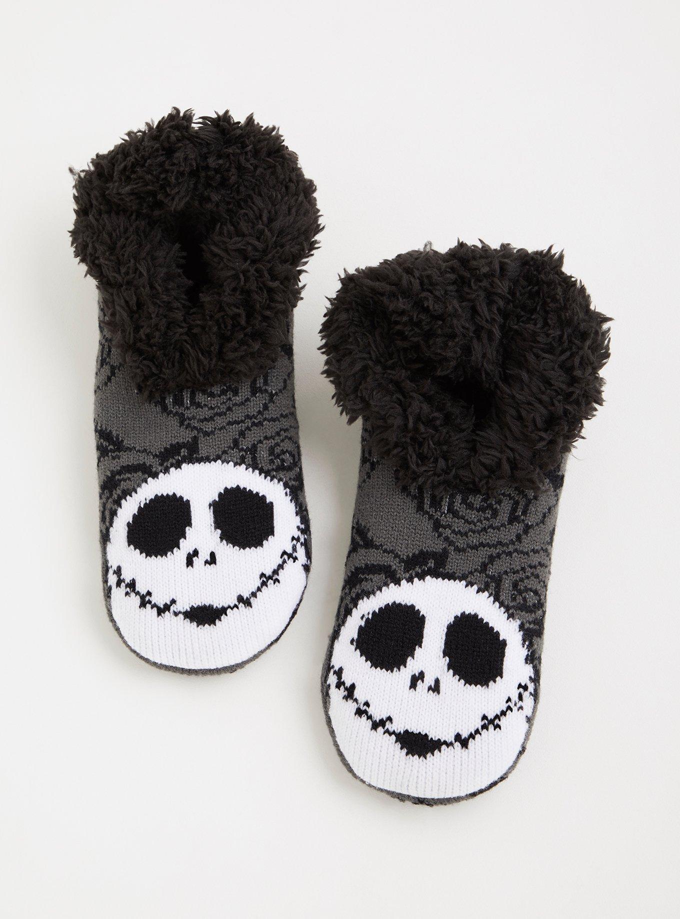 Plus Size - The Nightmare Before Christmas Faux Fur Slipper Socks - Torrid