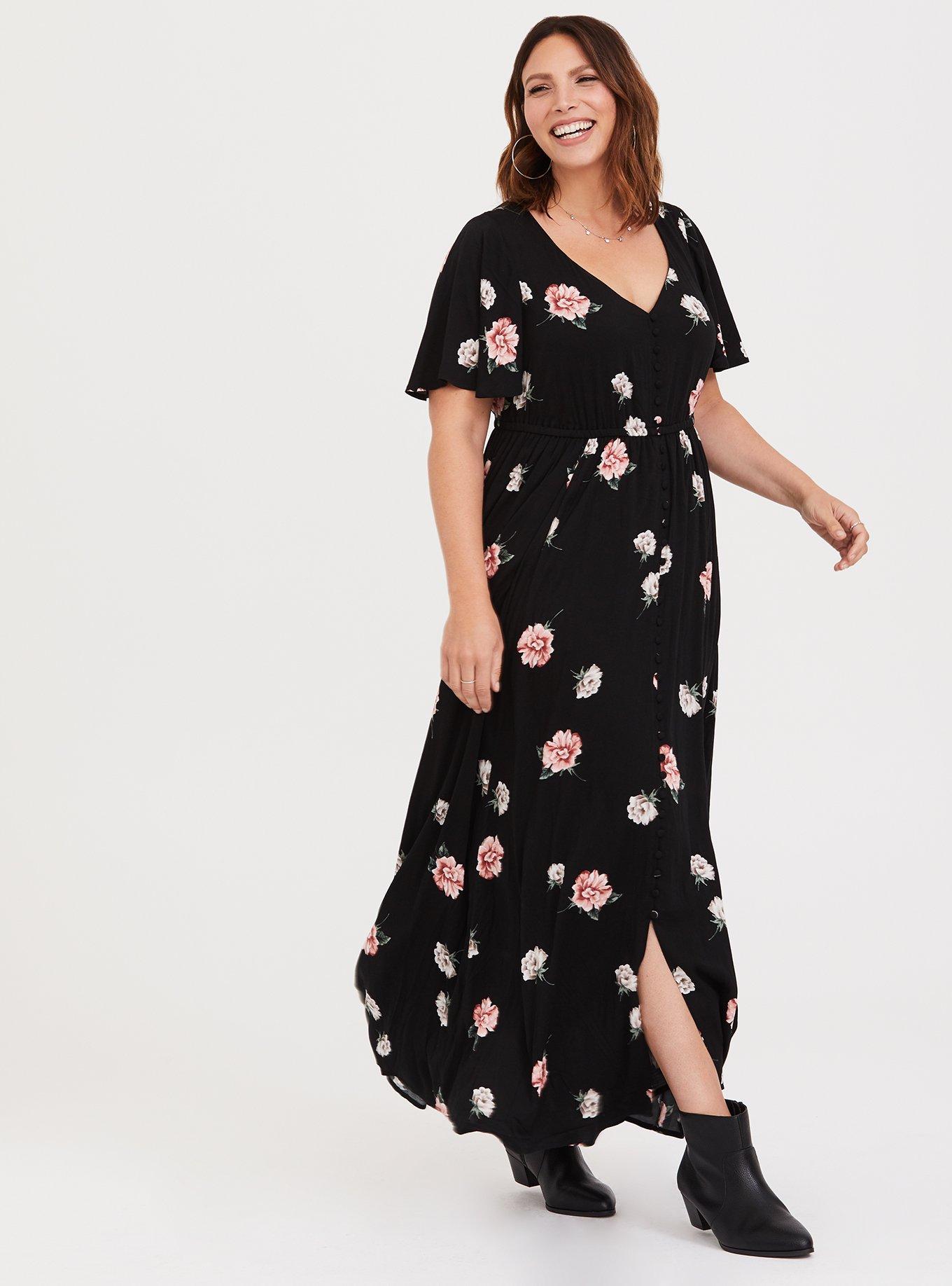 Torrid floral maxi outlet dress