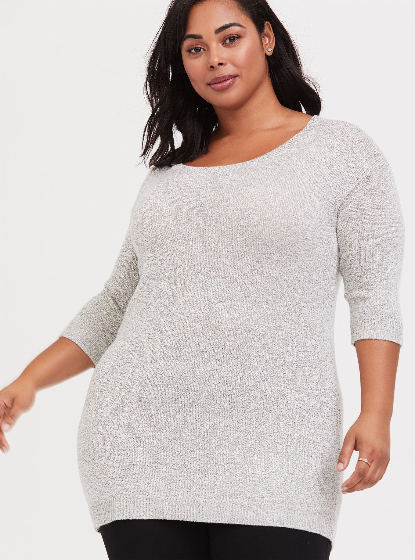 Plus size boat neck sweater online