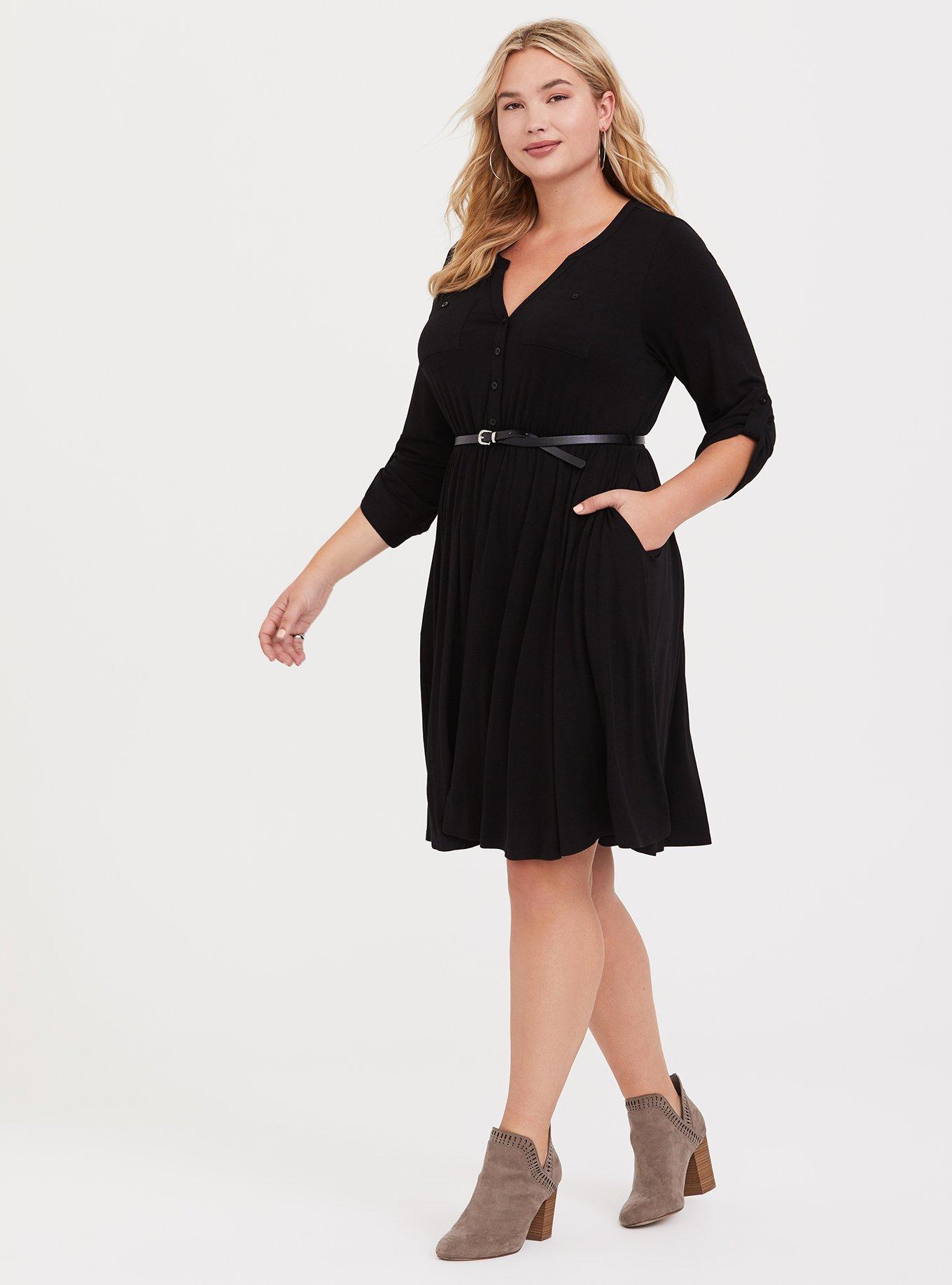 jersey trapeze dress Scuba Jersey & Memory Trapeze Dress 254149 – Gasp Boutique