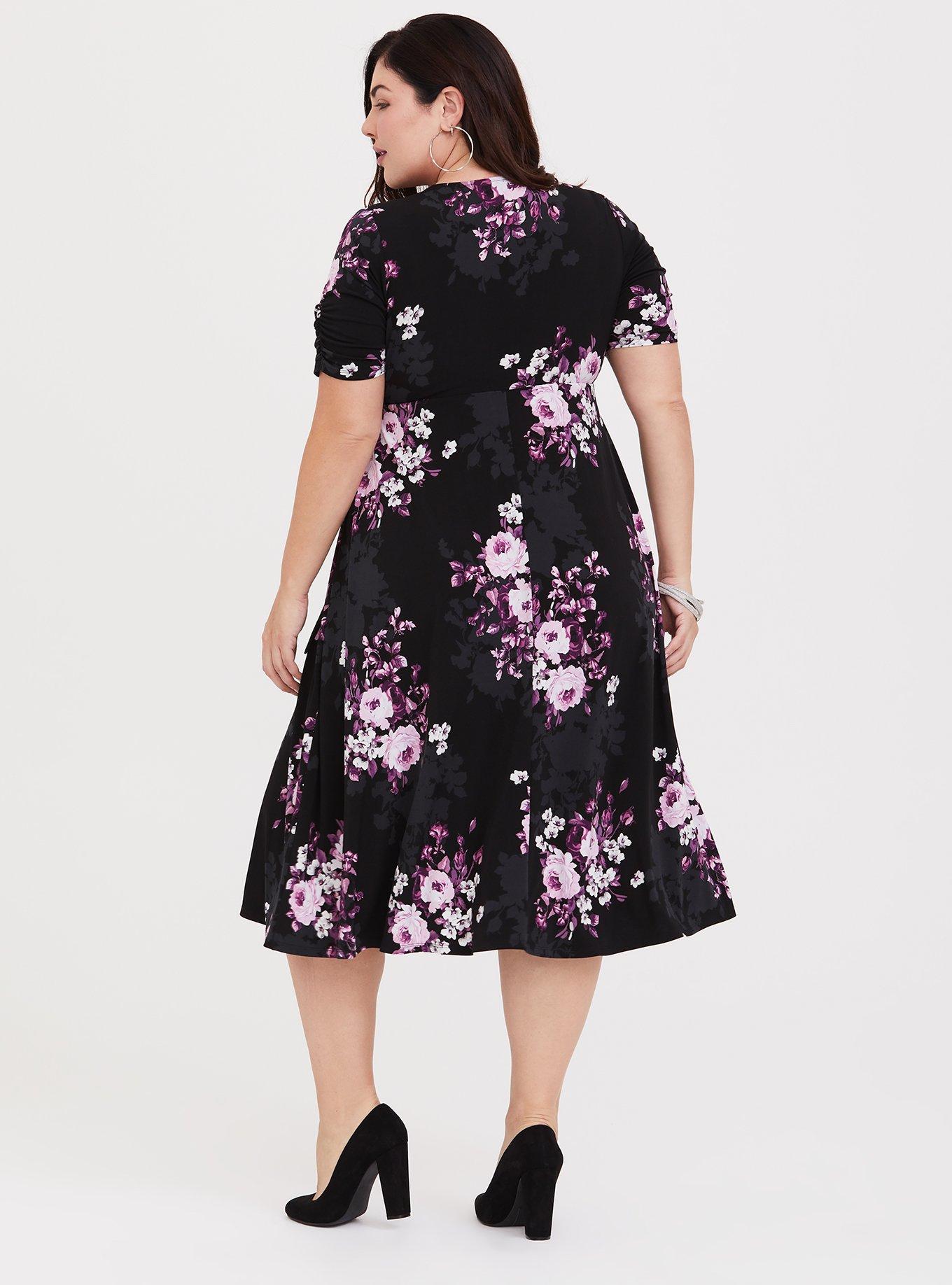 Torrid black wrap sales dress