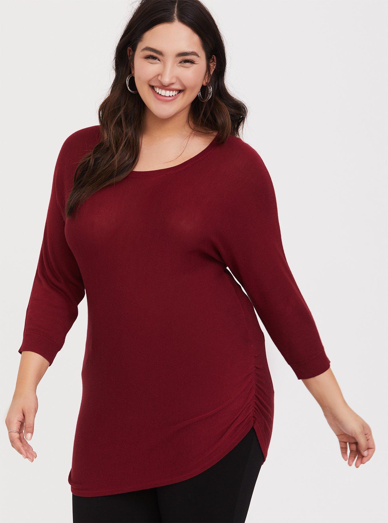 Plus Size - Pullover Lace Back Sweater - Torrid