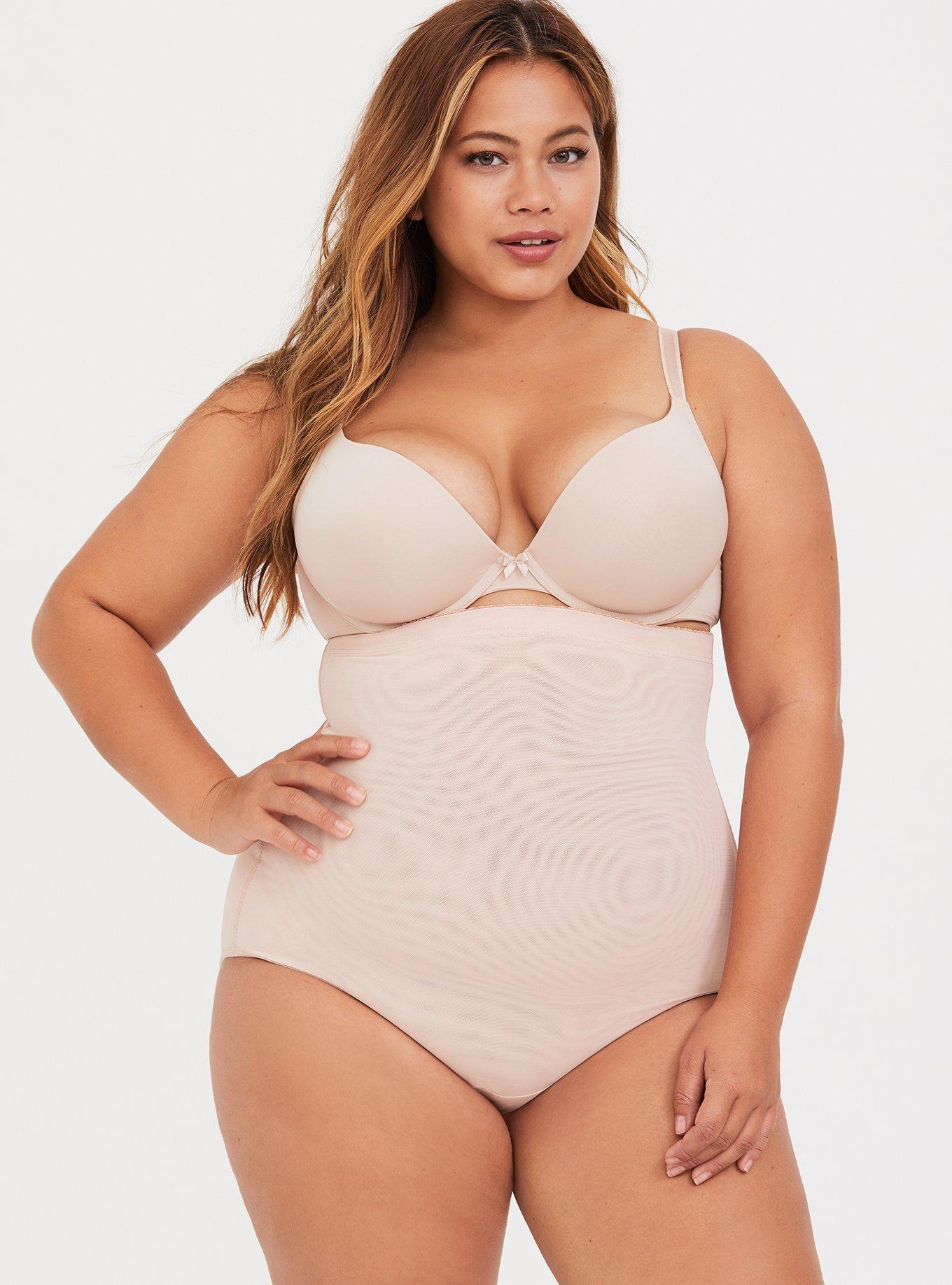 Plus Size - Mesh High Waist Brief Shapewear Panty - Torrid