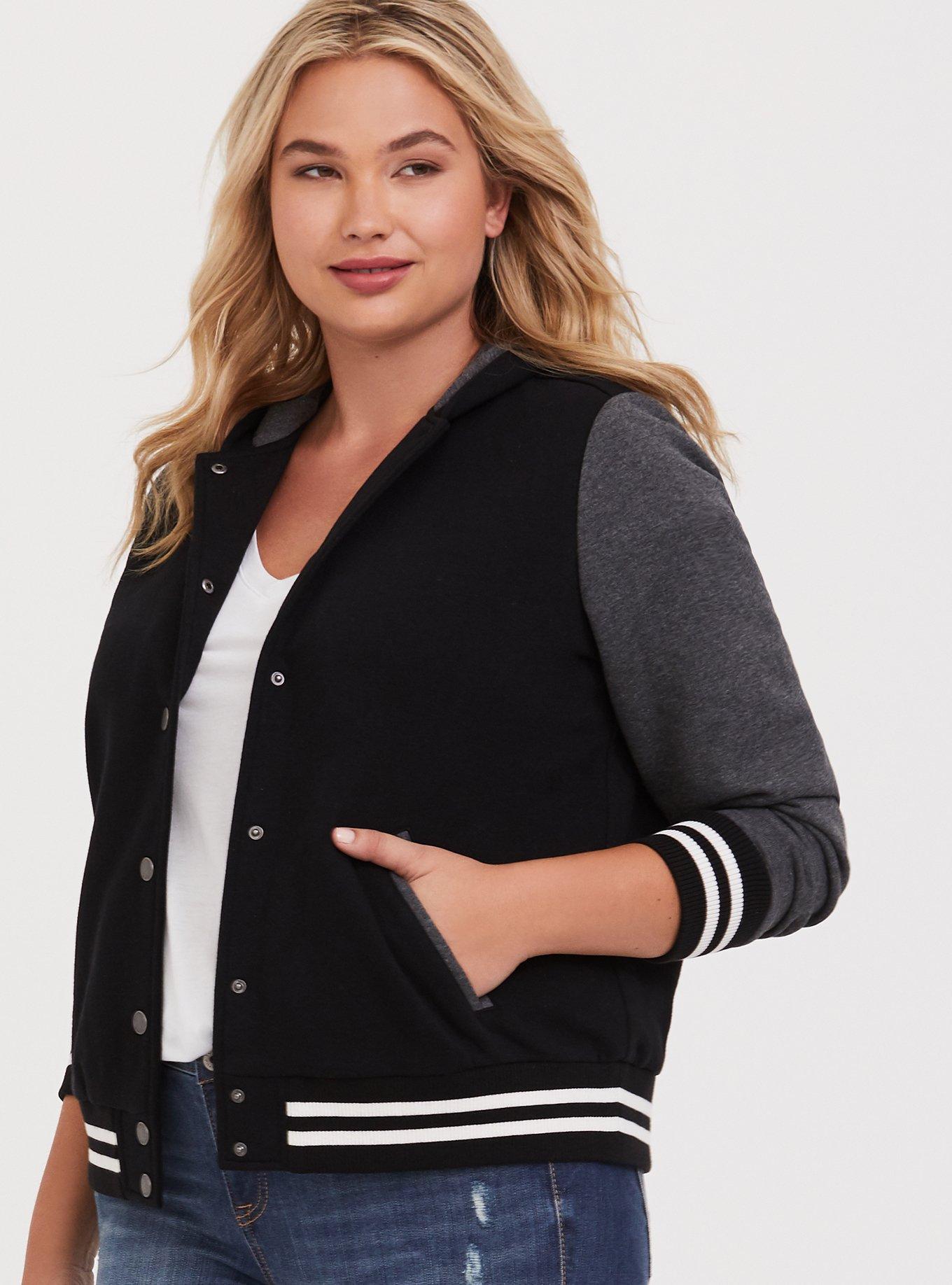 Plus size hotsell varsity jacket