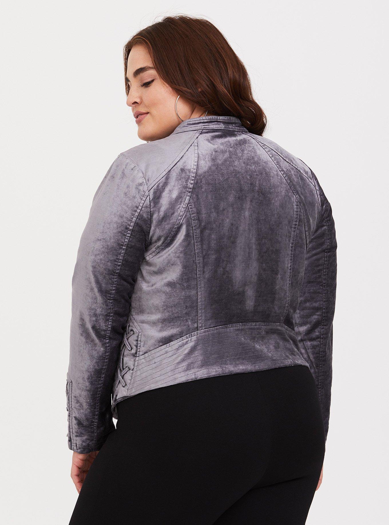 Torrid velvet outlet jacket