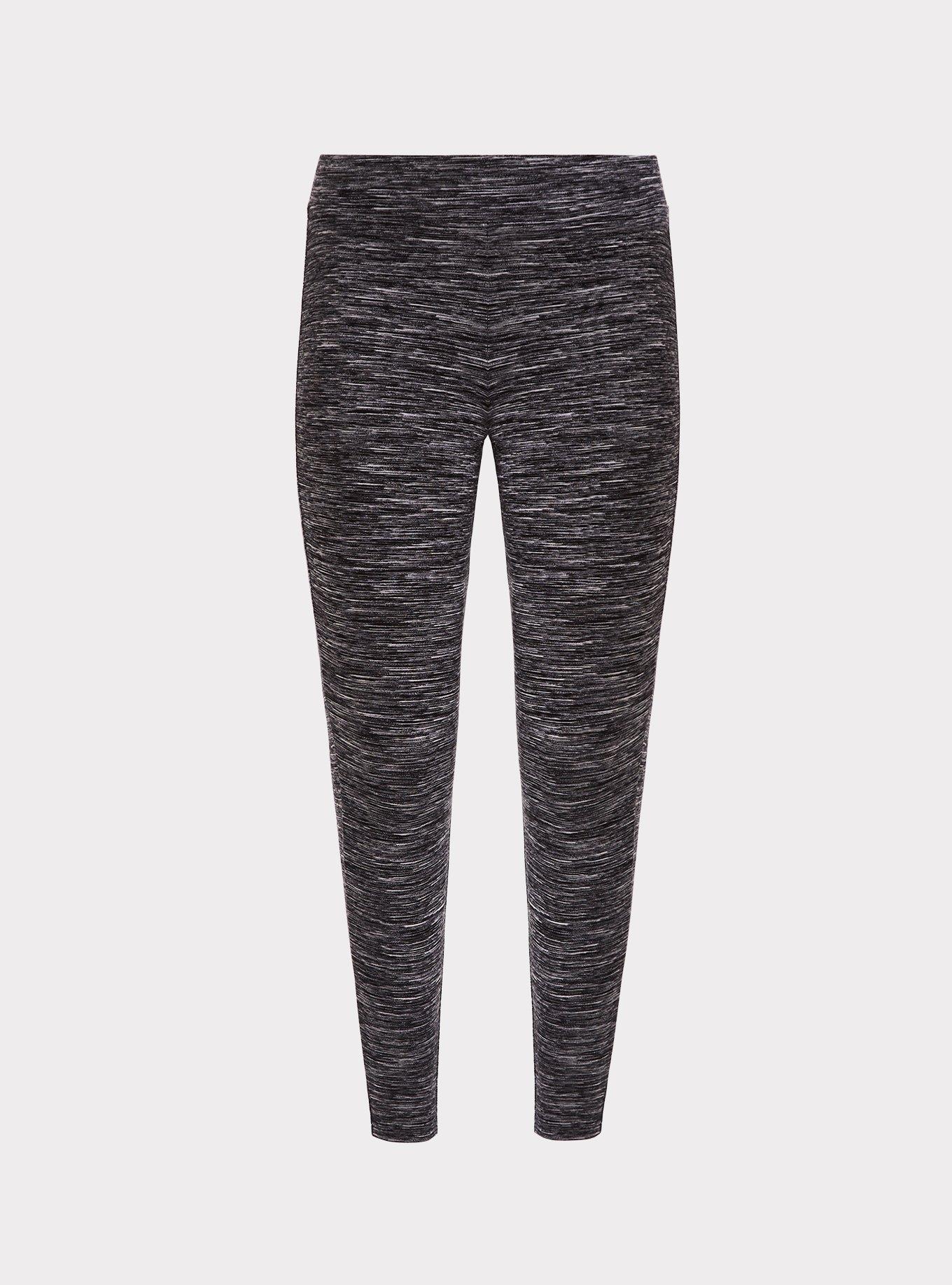 Plus Size - Grey Space Dye Knit Legging - Torrid