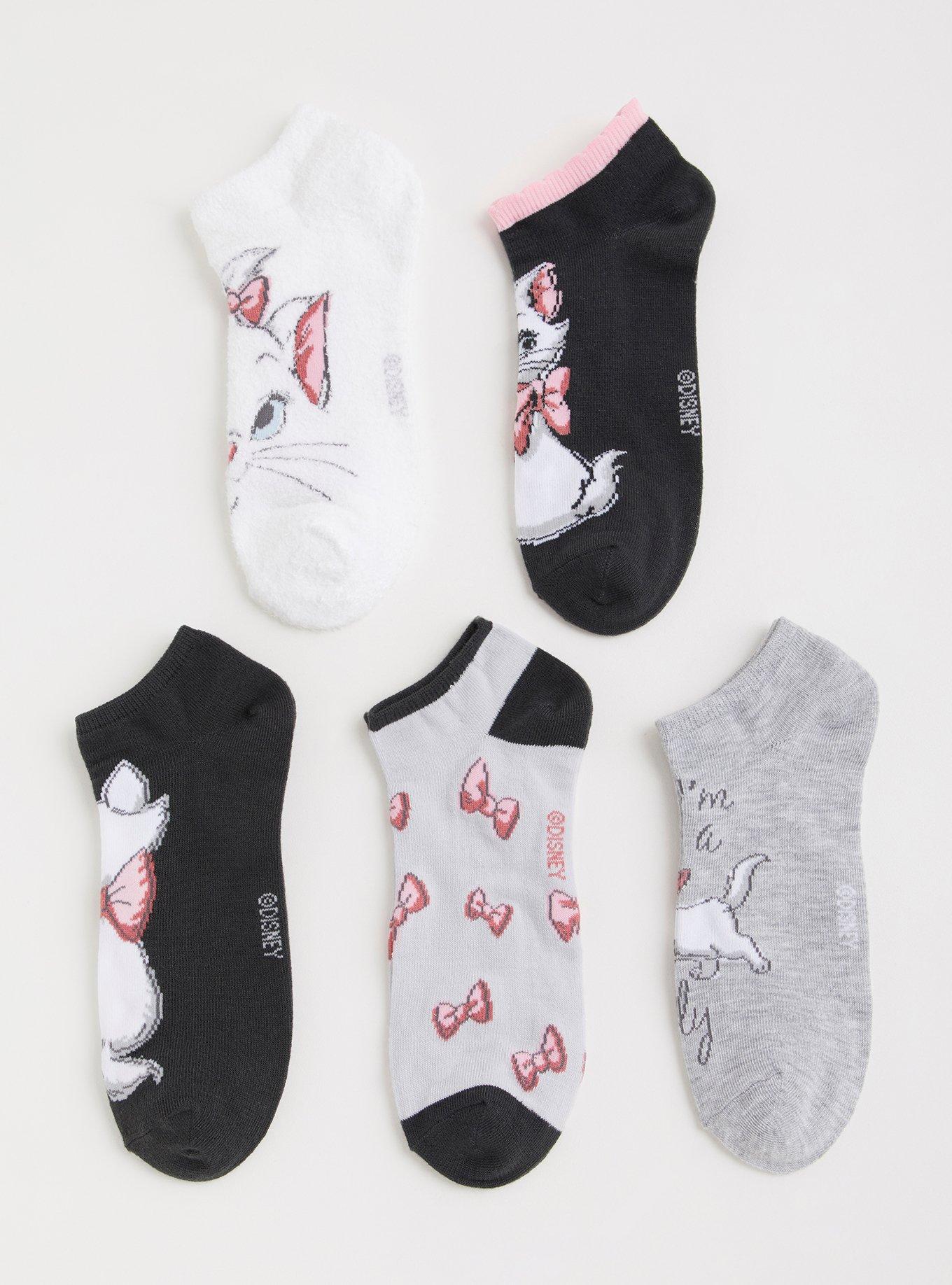 AristoCats No-Show Socks - Pack of 5, MULTI, alternate