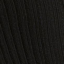 Plus Size Butter Soft Knee-High Sock, DEEP BLACK, swatch