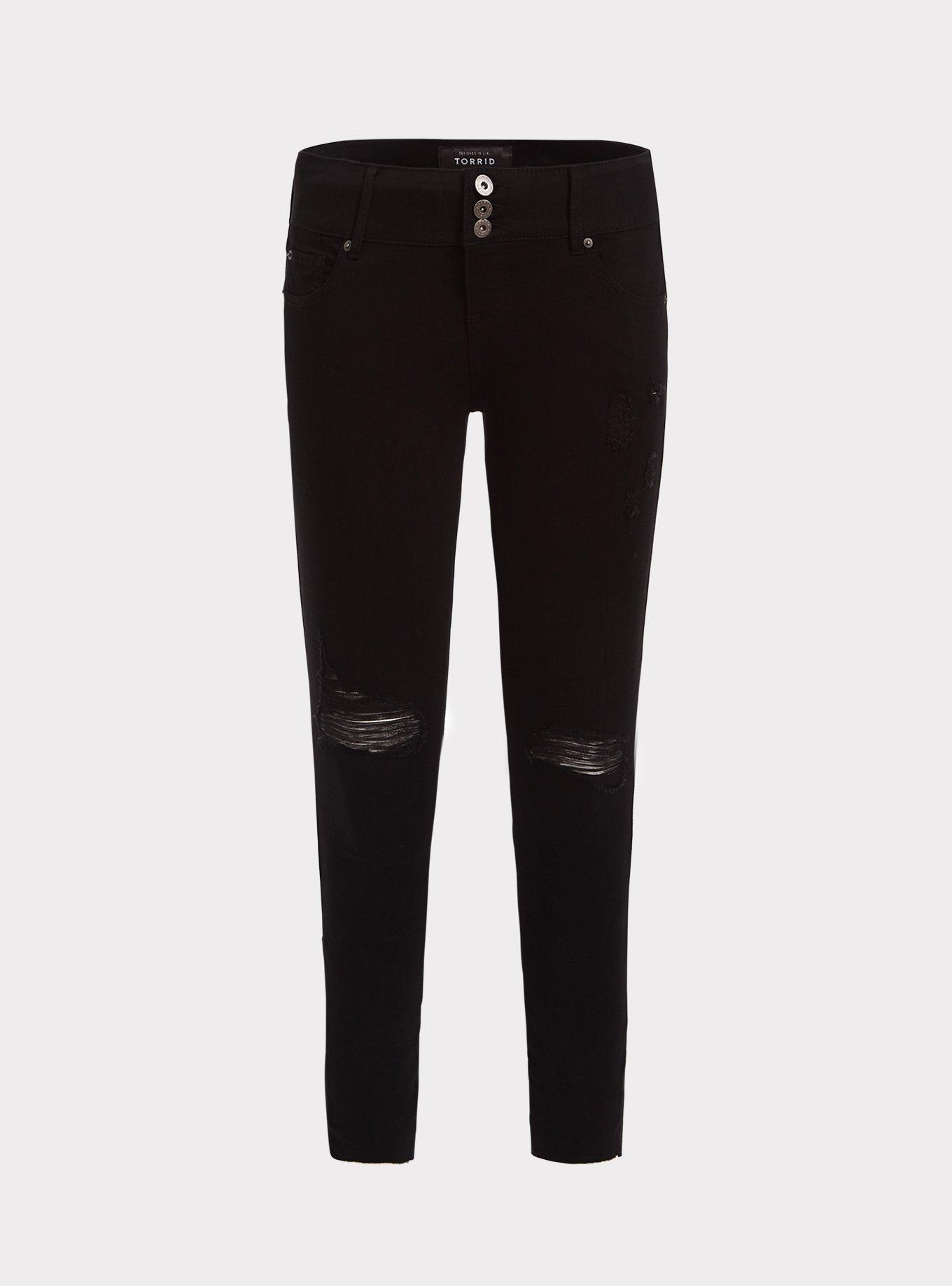 Plus Size Stiletto Jegging Premium Stretch Black Torrid