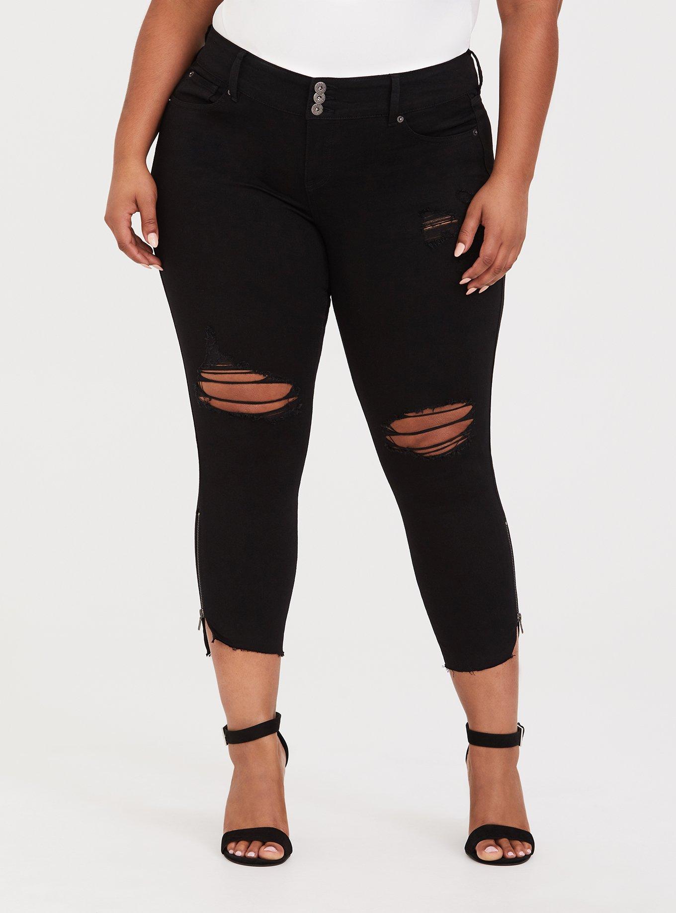Plus Size Stiletto Jegging Premium Stretch Black Torrid