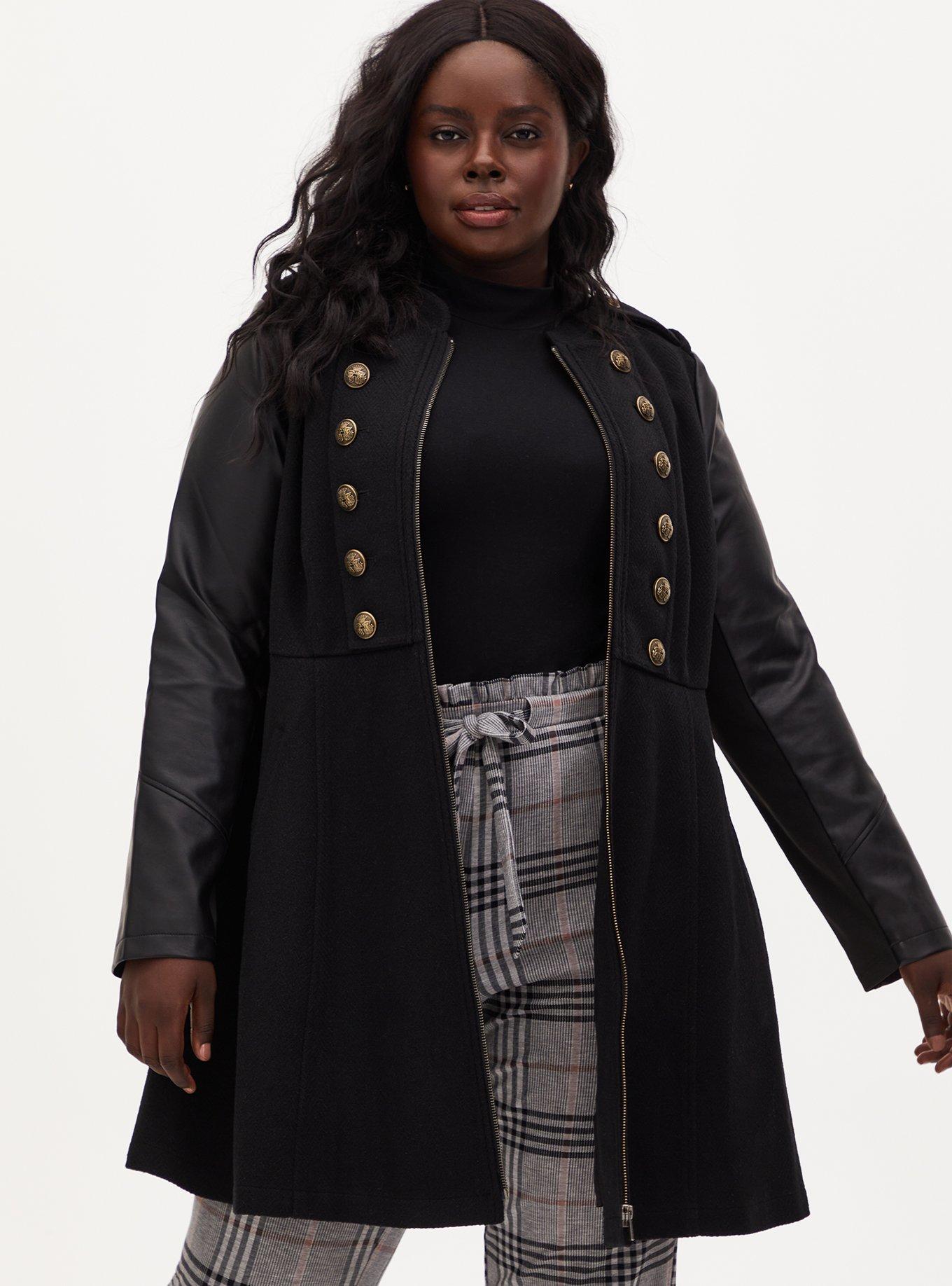 Torrid military coat top