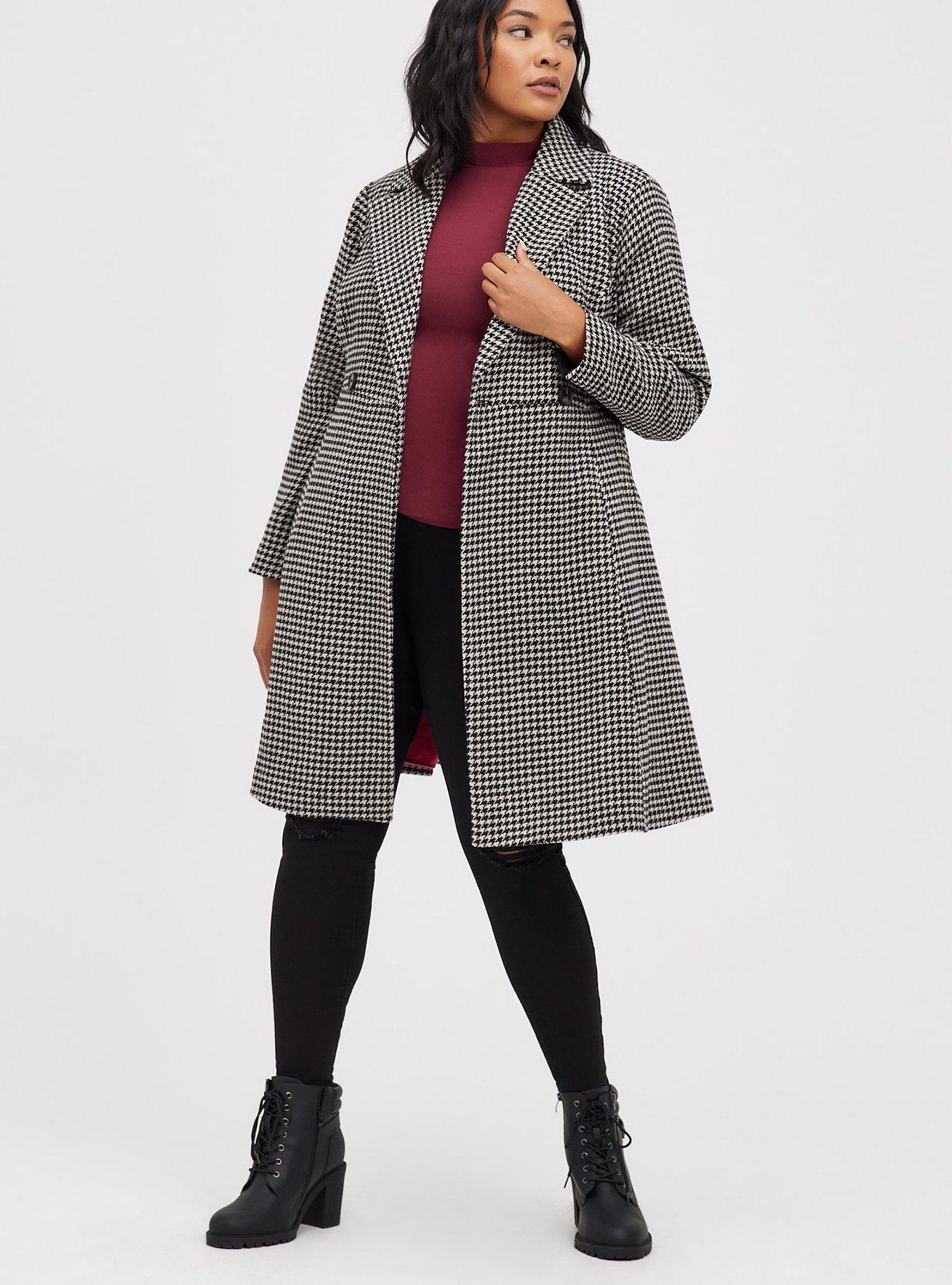 Plus Size - Wool Fit And Flare Coat - Torrid