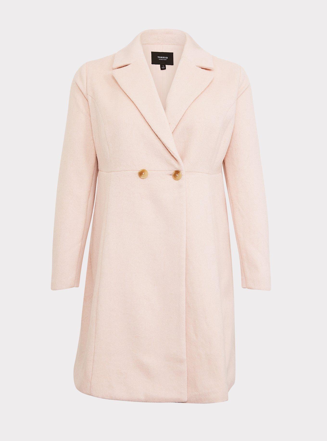 Pink fit and flare coat online