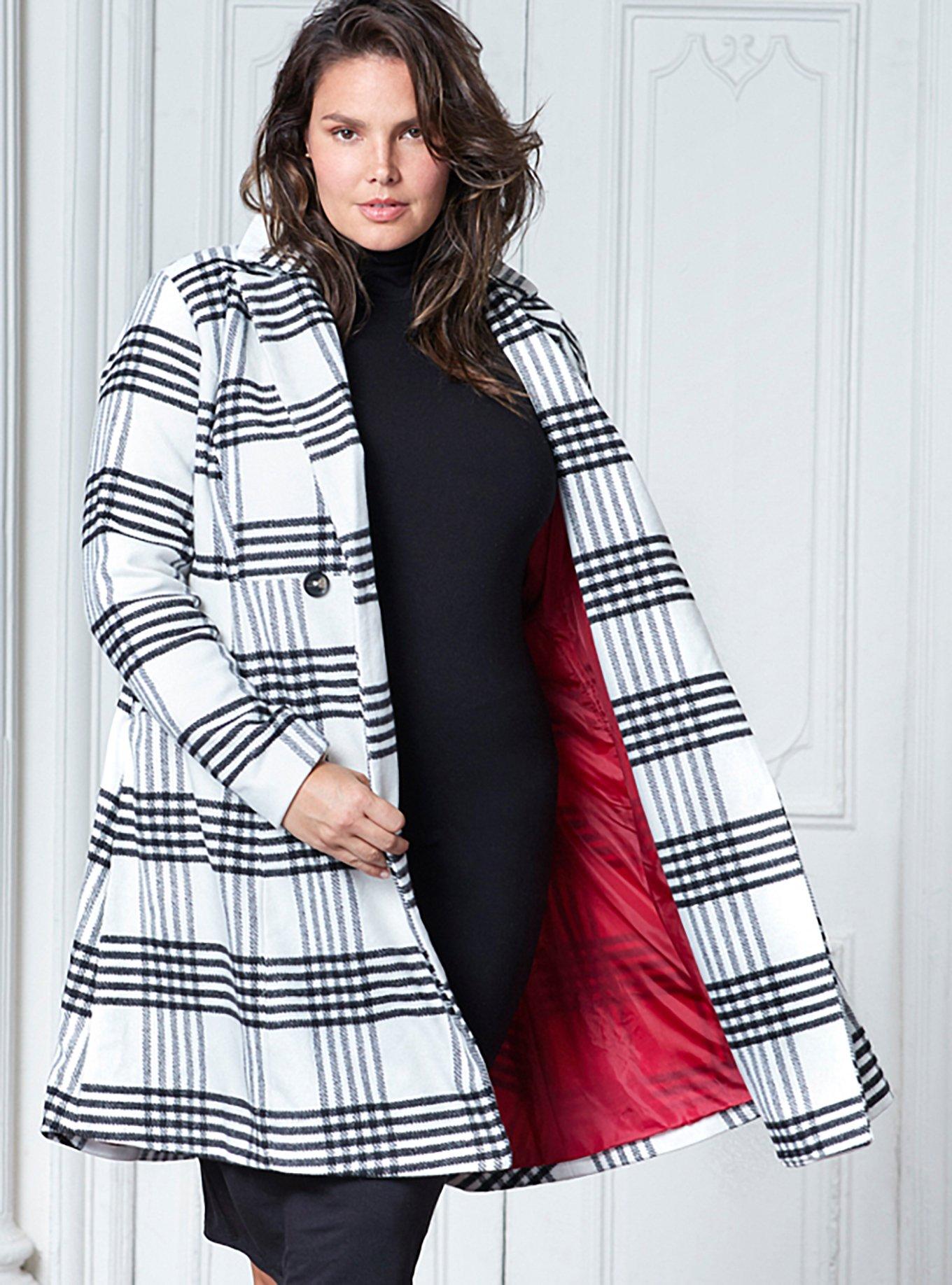 Plus Size - Wool Fit And Flare Coat - Torrid