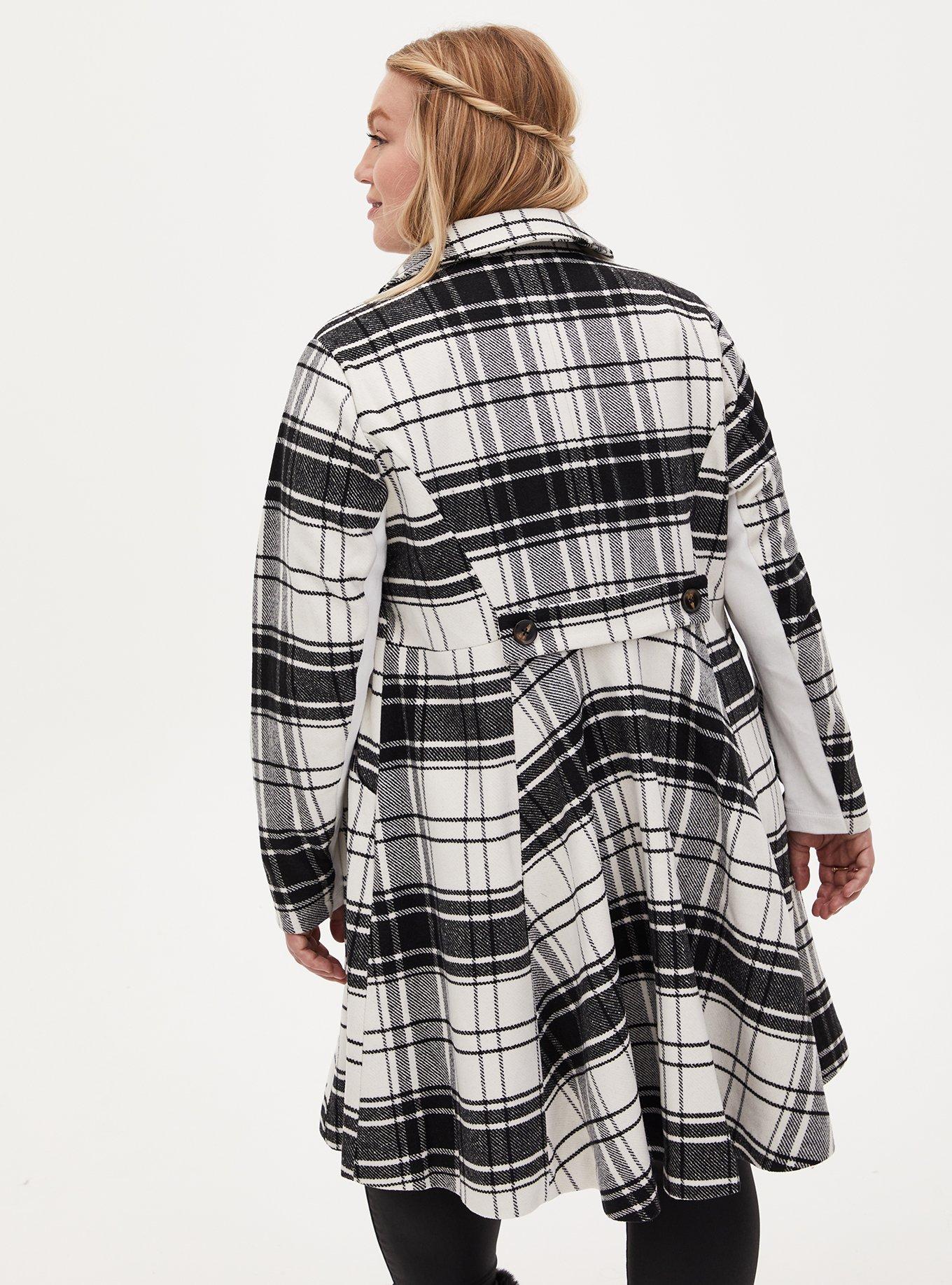 Plus Size - Wool Fit And Flare Coat - Torrid