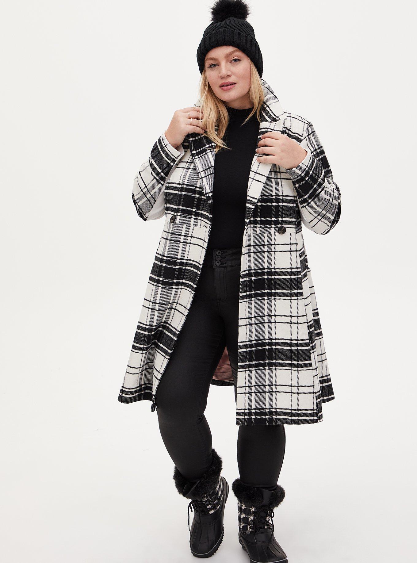 Plus Size - Wool Fit And Flare Coat - Torrid