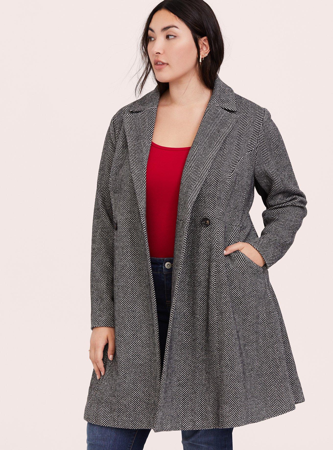 Torrid fit and flare coat sale