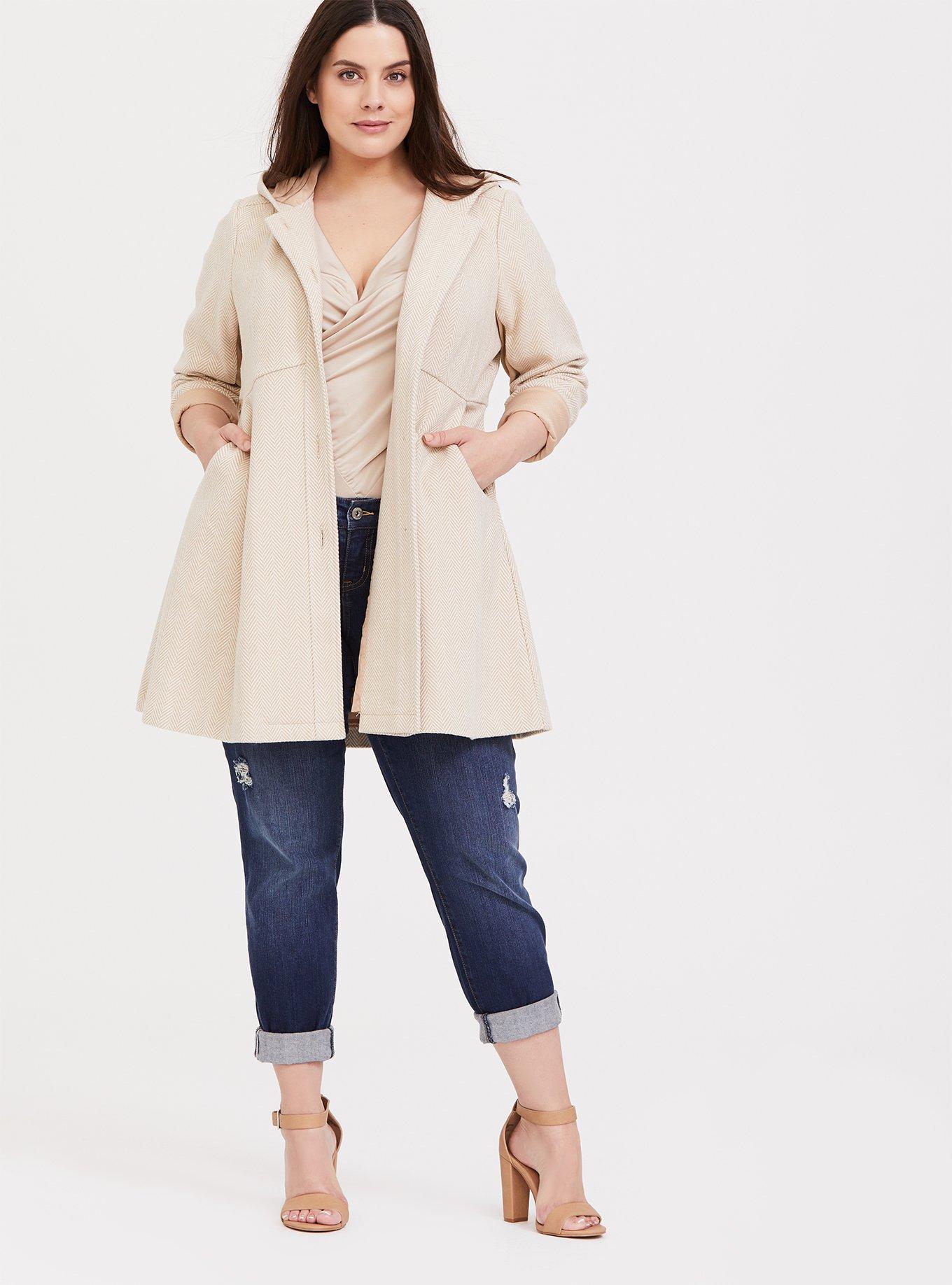 Torrid fit cheap and flare coat