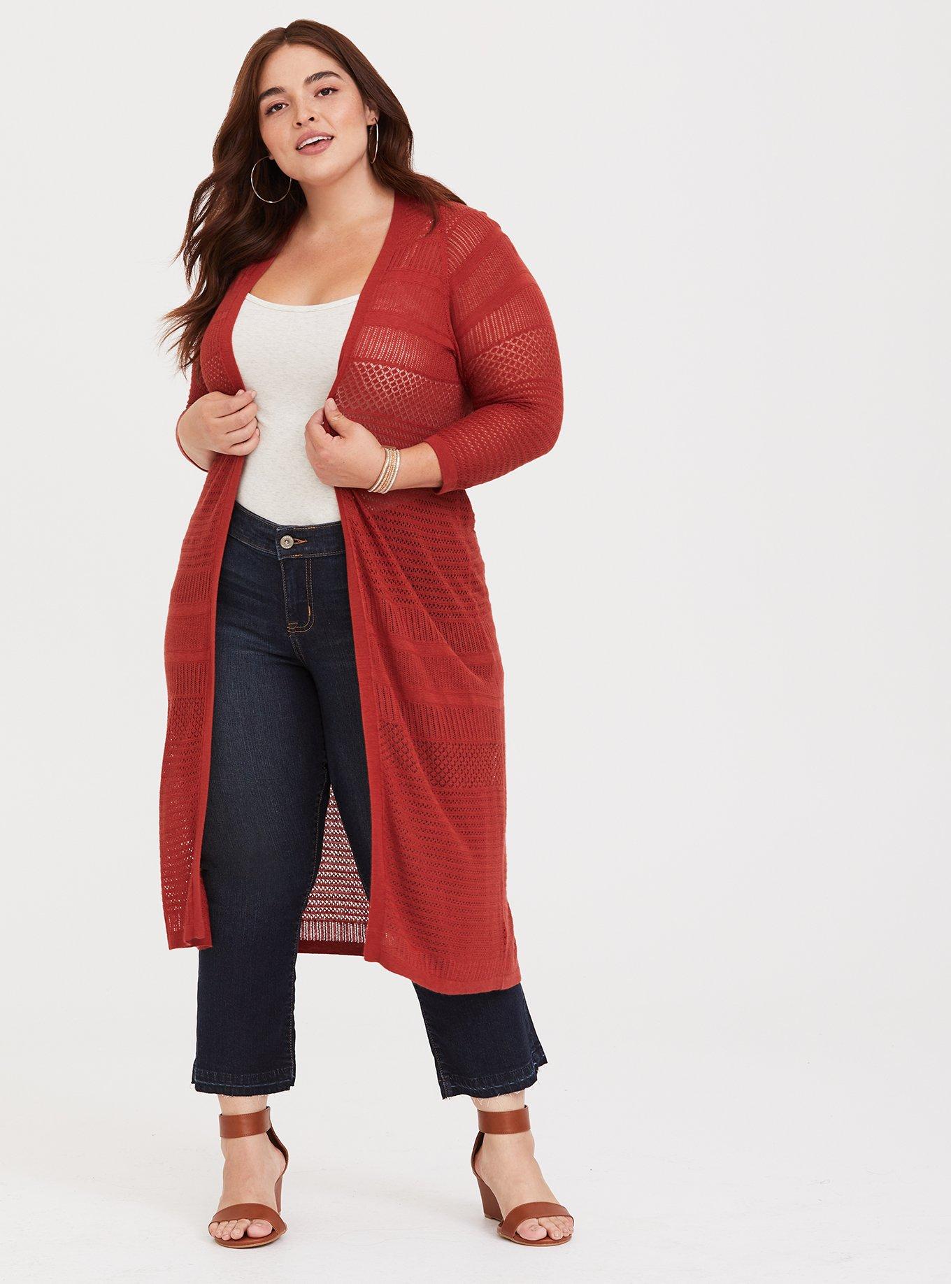 Pointelle hotsell duster cardigan