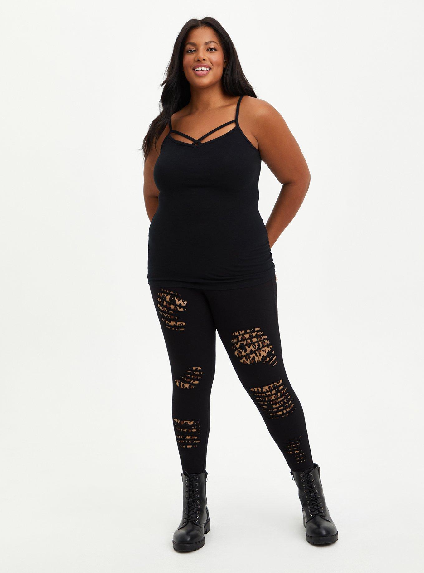 Plus Size - Full Length Signature Waist Moto Legging - Torrid