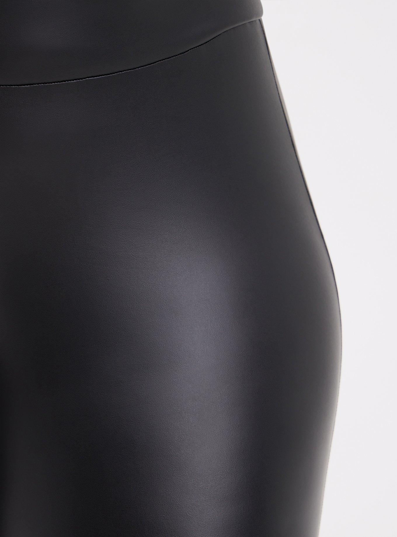 New Look - Wetlook legging van imitatieleer in zwart